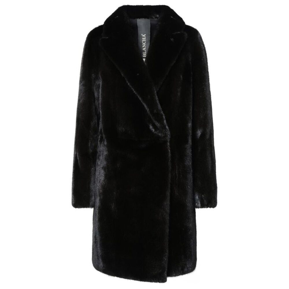 Blancha Long Black Mink Fur Women